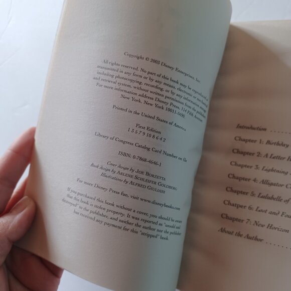 2003 Disney Lizzie McGuire The Orchids and Gumbo Poker Club 1st Edition Book - Picture 3 of 3